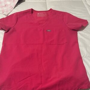 Figs women’s Short Sleeve V-Neck Scrub top PO 3960